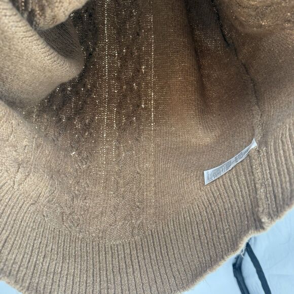 Old Navy Brown Cable Knit Cardigan Sweater Long Oversized Size XL Tall - Picture 7 of 9